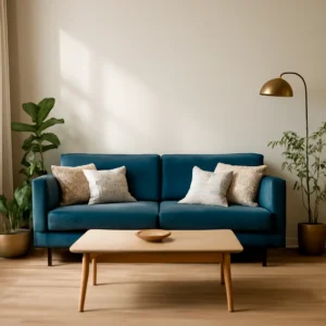 Image pour Canapé bleu salon