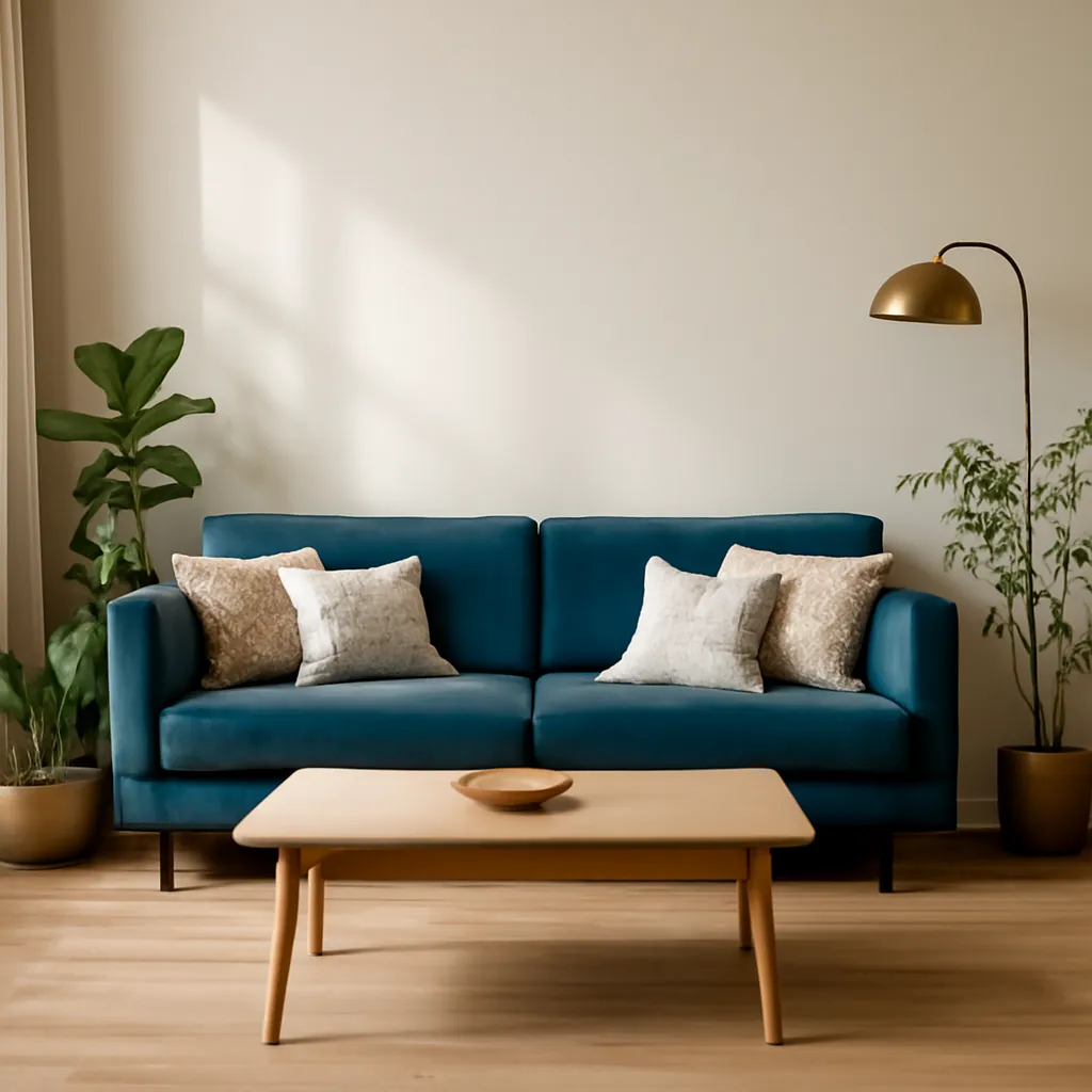 Image pour Canapé bleu salon