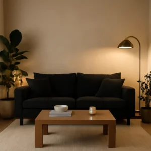 Image pour Canapé noir salon