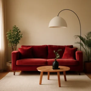 Image pour Canapé rouge salon