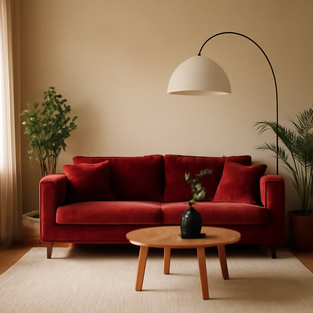 Image pour Canapé rouge salon