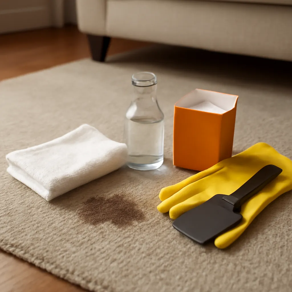 Image pour Comment enlever du vomis d'un tapis