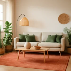 Tapis de salon couleur terracotta : guide pratique