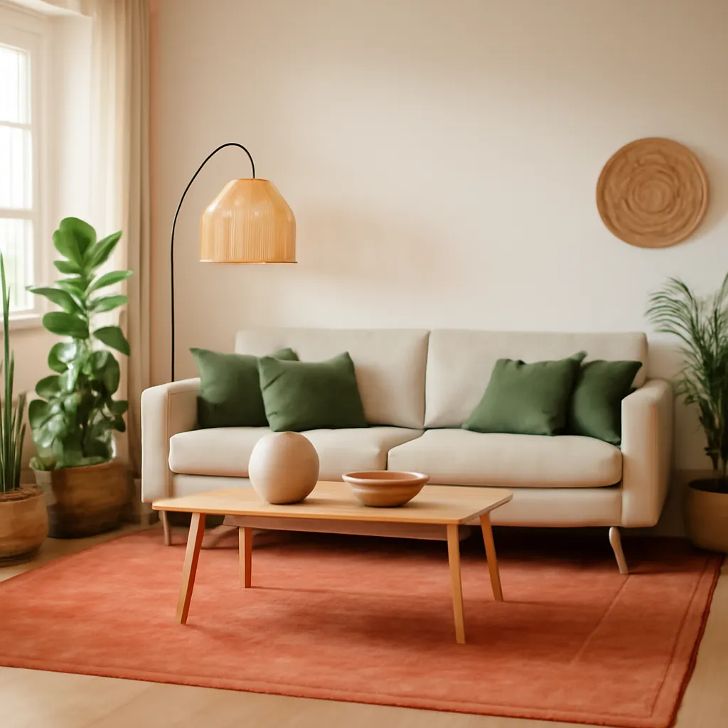 Tapis de salon couleur terracotta : guide pratique