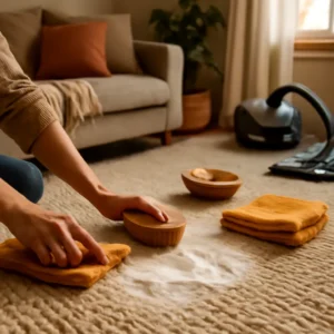 Comment nettoyer un tapis de salon naturellement